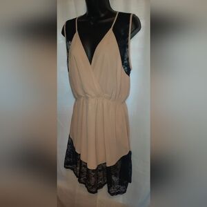 Pink Owl Cream Garment with Black Accents